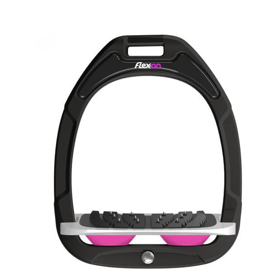 Strzemiona Flex-On Green Composite Black/Grey/Pink Z Proste, kolce - Cavalo